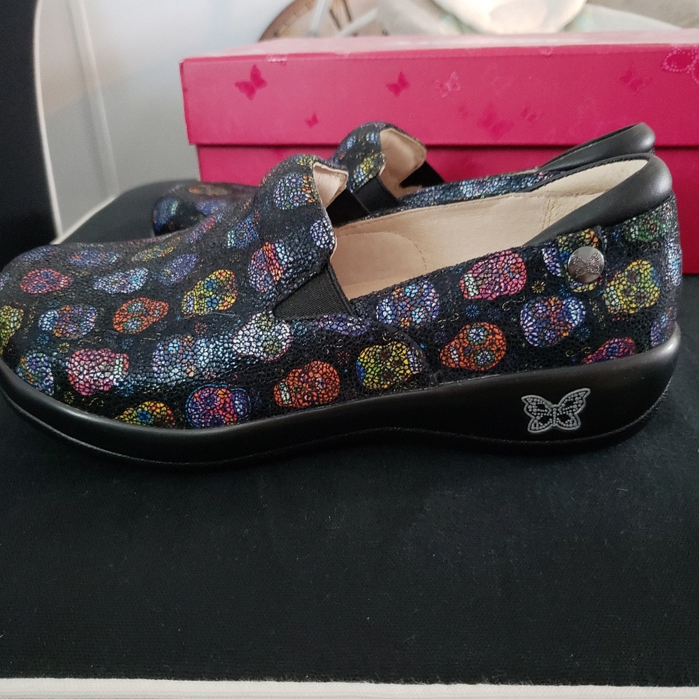 Alegria sugar skull shoes